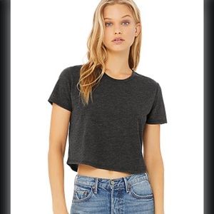 Me to we army green crop tee